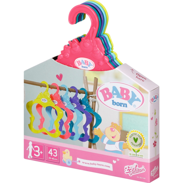 BABY born Hanger, 5 pack Appendiabiti per bambola
