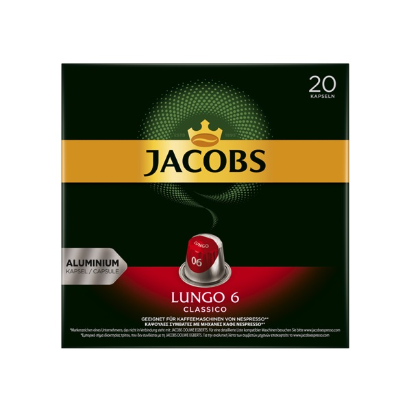 Douwe Egberts Jacobs Lungo Classico Nespresso kompatibilis 20 db kávékapszula (4029318)