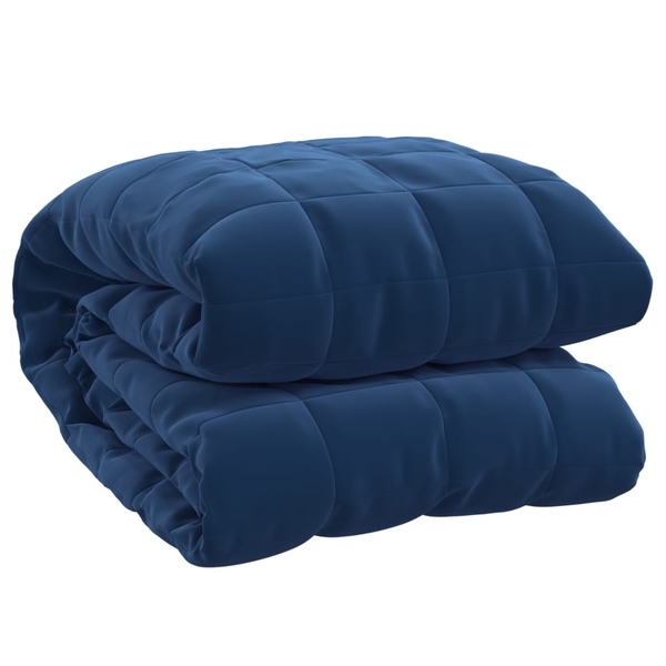 vidaXL vidaXL Koc obciążeniowy, niebieski, 200x225 cm, 13 kg, tkanina
