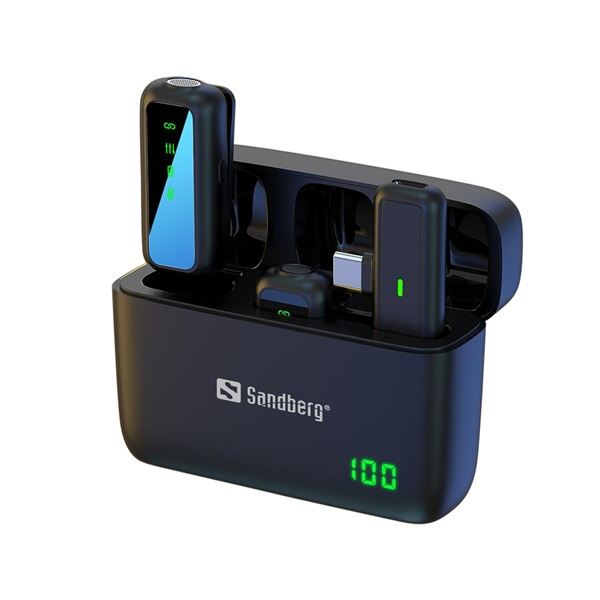 Sandberg 126-55 microfoon Zwart Microfoon met bevestigingsclip