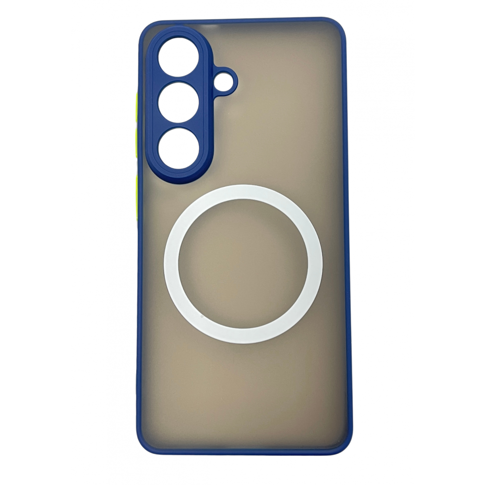 Samsung S26 Plus mágneses műanyag tok, kék,zöld (CEL-MATTM-S26P-BLG)