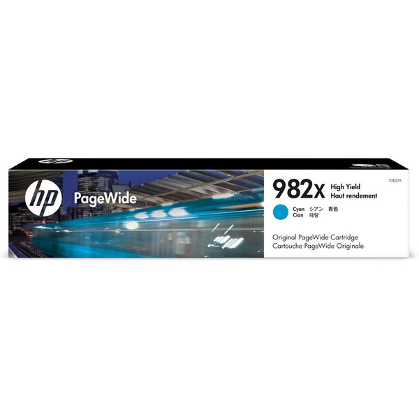 HP 982X High Yield Cyan Original PageWide Cartridge inkoustová náplň 1 kusů Vysoká (XL) výtěžnost
