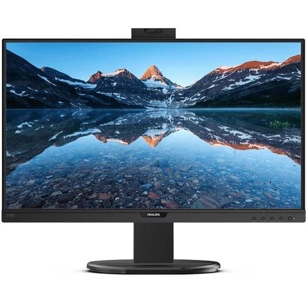 Monitor LED IPS Philips 27', WQHD, DisplayPort, Adaptive Sync, USB-C, Vesa, Webcam, Negru