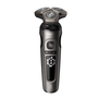 Самобръсначка Philips Shaver Series 9000 Prestige SP9872/15, Мокро/сухо бръснене, Технология SkinIQ, Без кабел, Глави Ultraflex, Сензор Smart Hair, Ножчета NanoTech, 60 мин, Безжично зареждане, Стойка за зареждане, Калъф за носене, Сив