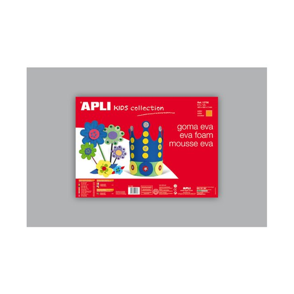 Apli Eva Sheets Moosgumi 400x600mm kreatív gumilap - Szürke (5 db / csomag)