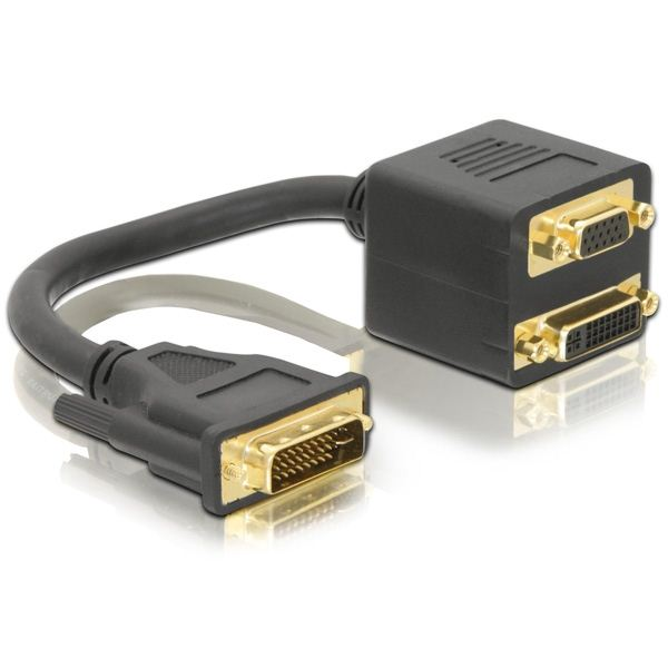 Delock DL65052 DVI29 male > DVI29 + VGA female adapter (DL65052)