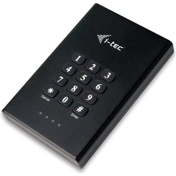 i-tec MYSAFESECRET carcasă disc memorie Cutie protecție HDD/SSD Negru 2.5"