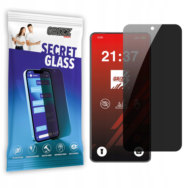 Matowe szkło prywatyzujące GrizzGlass SecretGlass do Asus ROG Phone 9