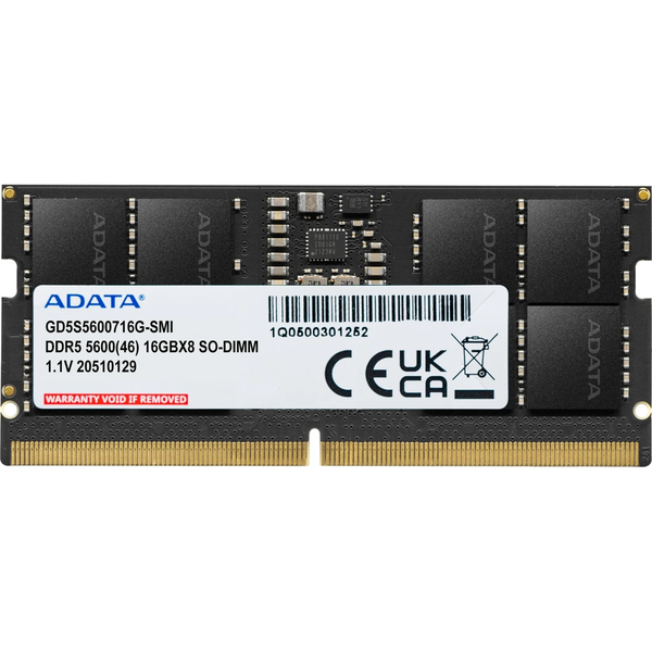 ADATA 16GB/5600 Gold DDR5 SoDIMM CL46 Notebook RAM