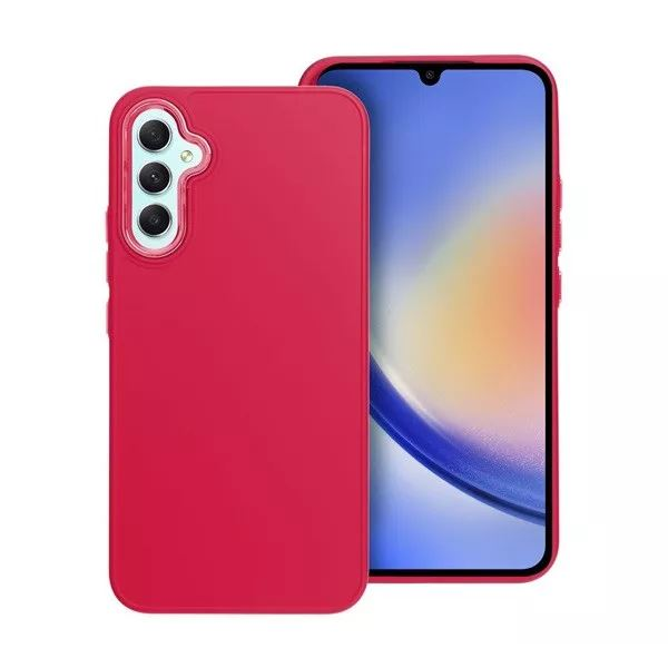 Frame Samsung Galaxy A34 5G szilikon tok magenta (74606) (FR74606)