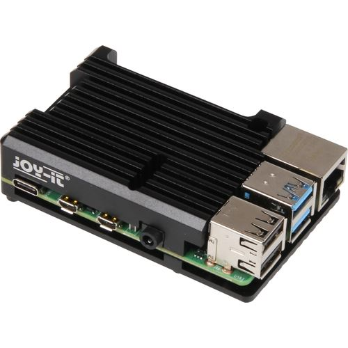 Joy-it Armor Case Block Raspberry Pi 4 B hűtőborda fekete (RB-ALUCASEP4+07) (RB-ALUCASEP4+07)