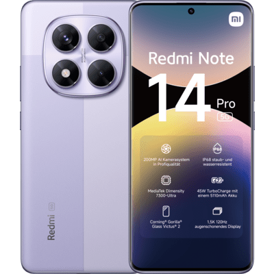 Xiaomi Redmi Note 14 Pro 5G 256 GB 8 GB RAM Dual Purple