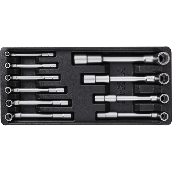 YATO Fiókbetét - csőkulcs készlet, 7-19 mm, 10 db, CrV