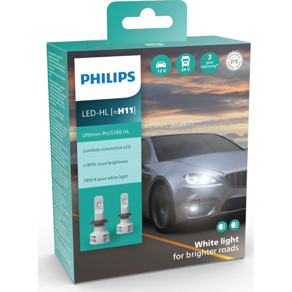 Philips LUM11362U51X2 autós izzó H11 12 W LED