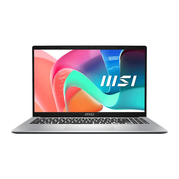 MSI Modern 15 F1MG-643NL Intel Core 7 150U Laptop 39,6 cm (15.6") Full HD 16 Giga Bites DDR4-SDRAM 512 Giga Bites SSD Wi-Fi 6E (802.11ax) Windows 11 Home Argint
