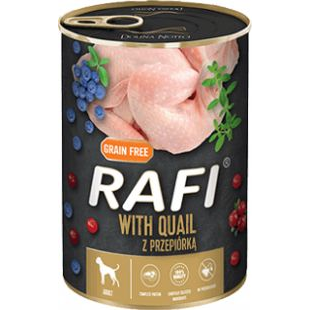 RAFI Kutya Pástétom Fürj Vörös- és Kék Áfonyával Konzerv 400 g