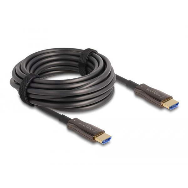 Delock Aktives Optisches HDMI Kabel mit Metallarmierung 8K 60 Hz 30 m