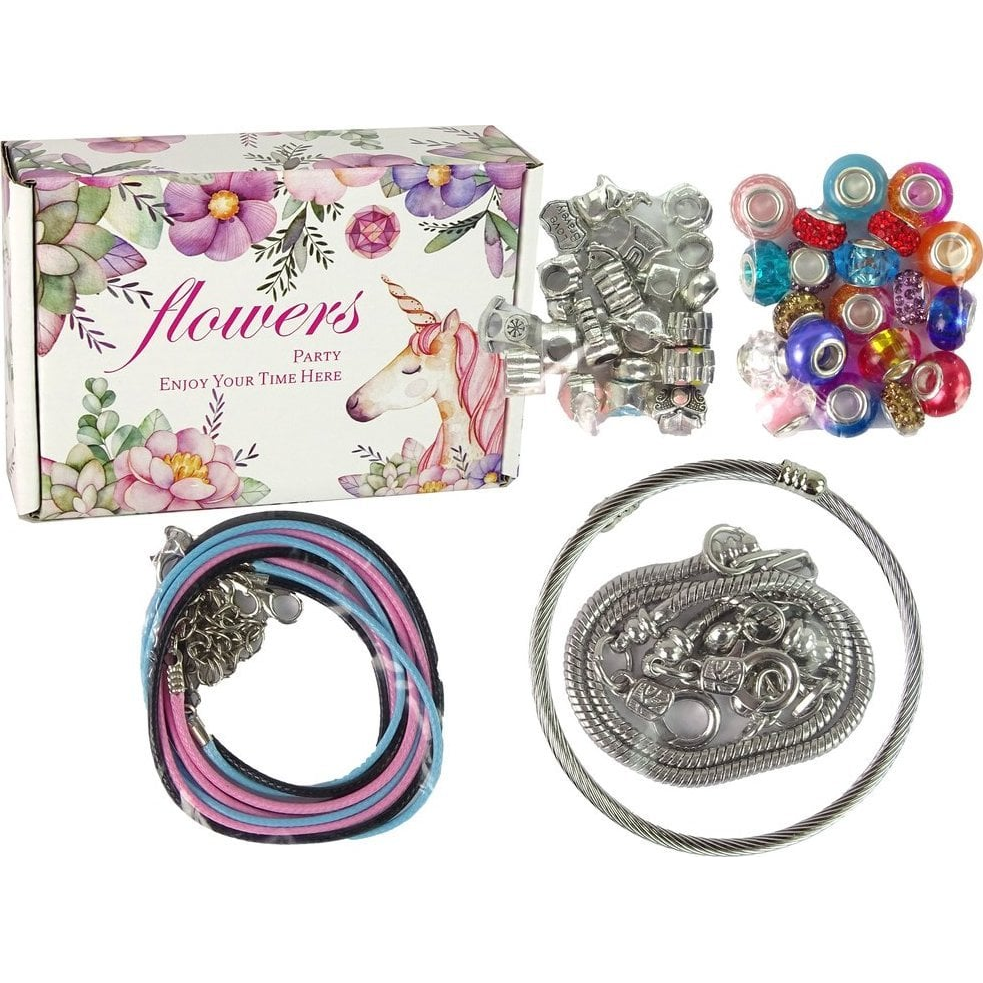 Ékszerkészlet - Karkötőkkel, Láncokkal, Színes Gyöngyökkel (15577)