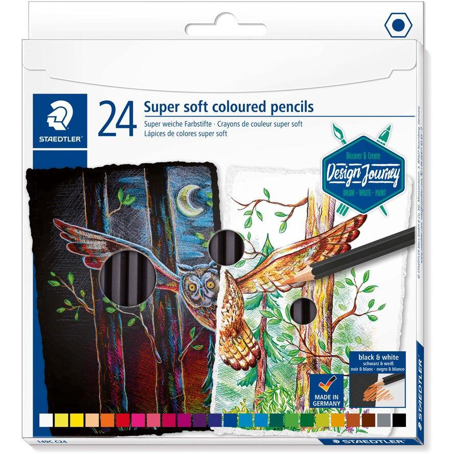 Staedtler Design Journey Super Soft Hatszögletű színes ceruza készlet 24 darab - Vegyes (149C C24)