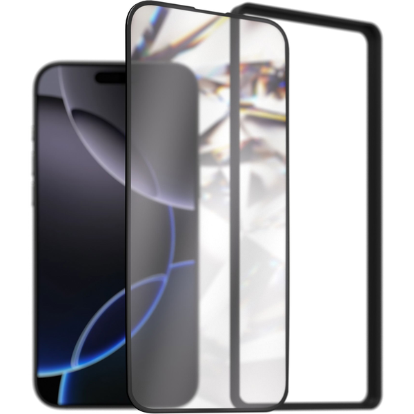 AlzaGuard DiamondShiel Glass iPhone 16 Pro Max 3D üvegfólia + felhelyező keret