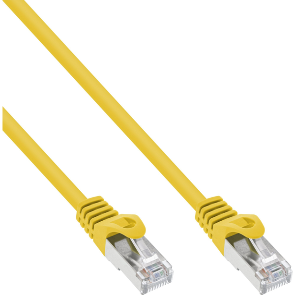 InLine 40pcs. pack Bulk-Pack InLine® Patch cable, SF/UTP, Cat.5e, yellow, 2m