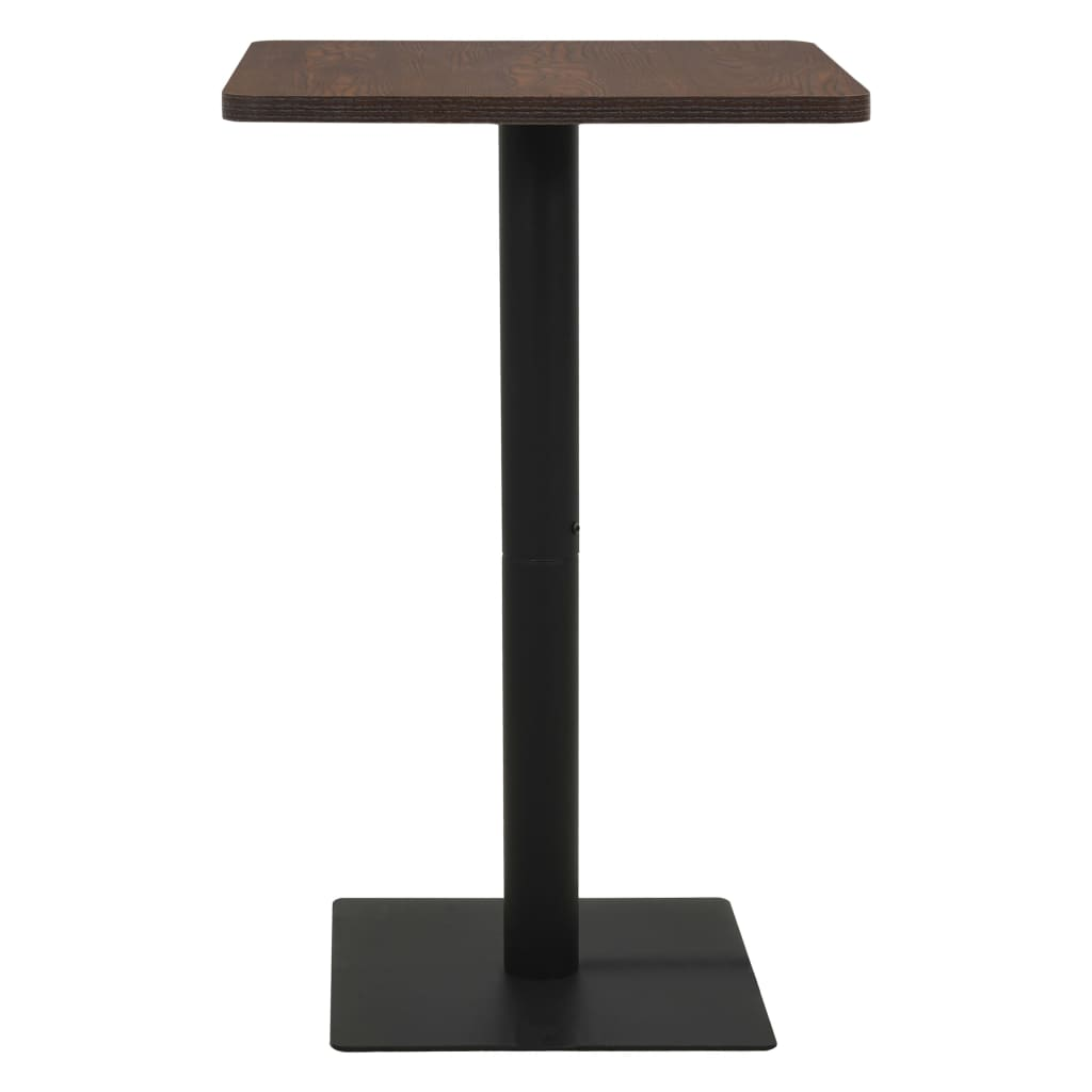 sötétbarna bisztróasztal 78,5 x 78,5 x 107 cm (321929)
