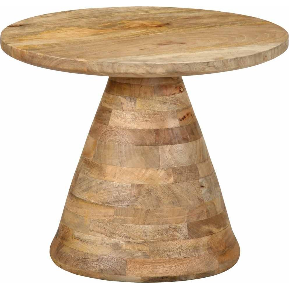 kisasztal Ø50x40 cm tömör mangófa (4017536)