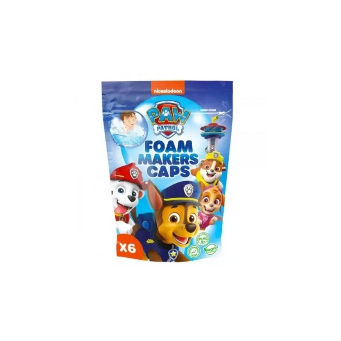 Nickelodeon Mancs őrjárat Habfürdő 6 x 16 g - Eper/Lime/Pomeló (8470)