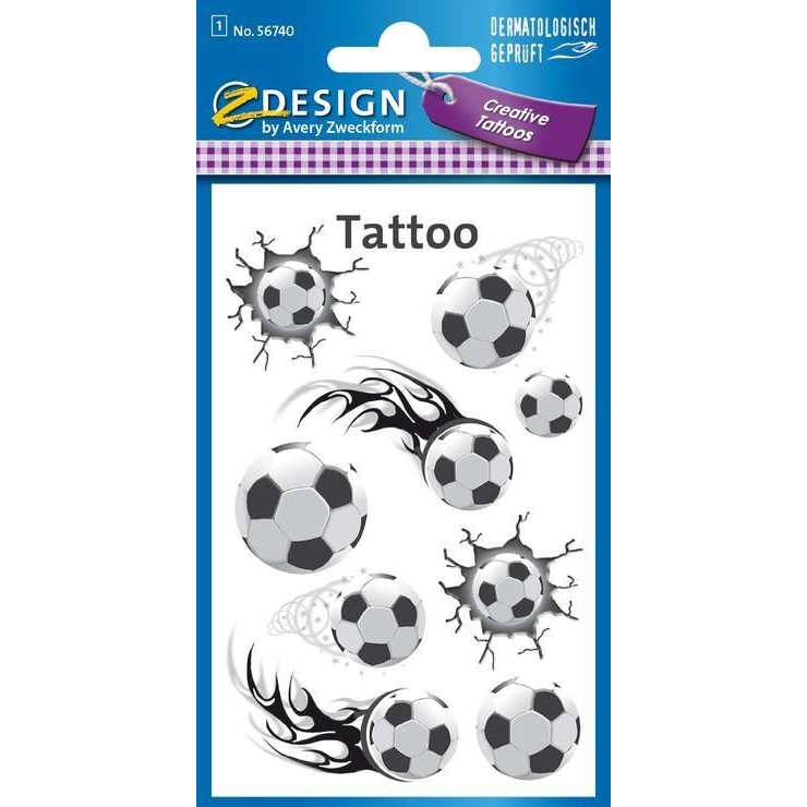 Tetoválás Matrica Avery Focilabda (235517)