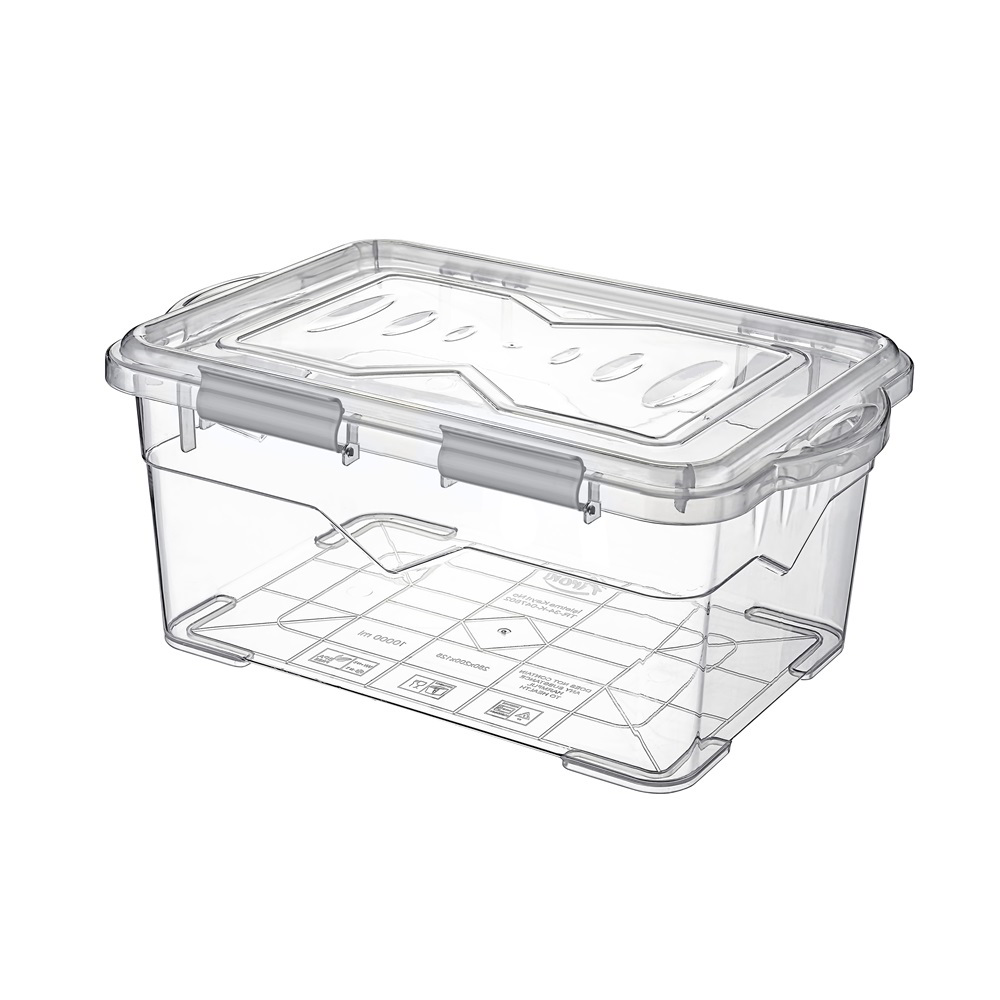 Titiz Iris Műanyag ételtároló doboz 1.3L - Átlátszó (AP-9366)