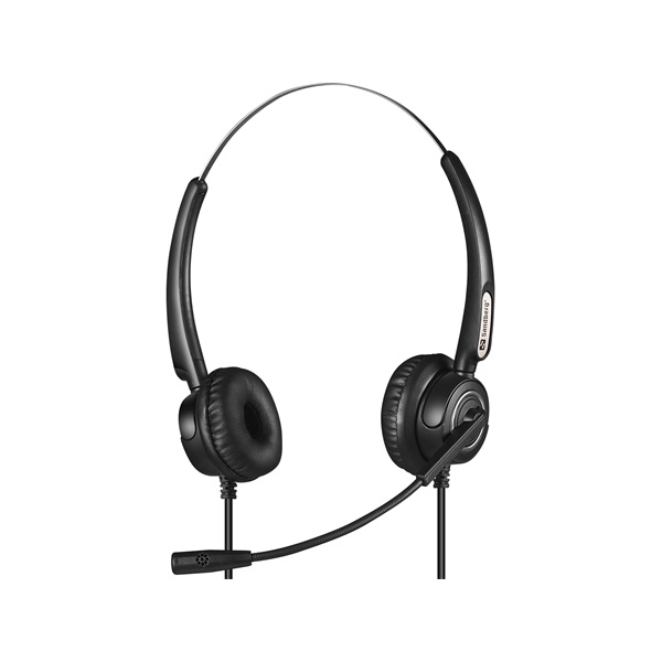 Căști stereo Sandberg USB+RJ9/11 Pro, negru