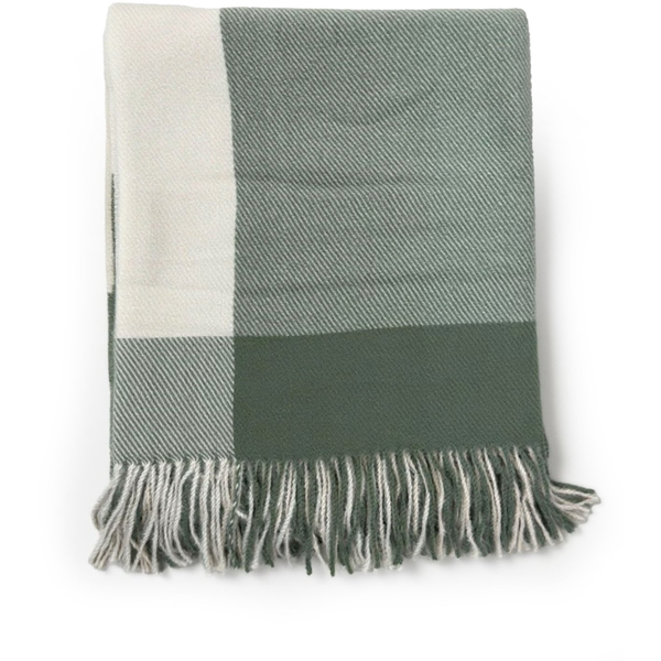 PLAID BLANKET TENDER 130X160 GREEN/WHITE