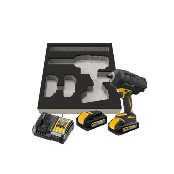 DeWALT DCF961H2G-QW Akkus ütvecsavarozó 1/2" XR PowerStack (1496Nm/18V/2x5,0Ah)