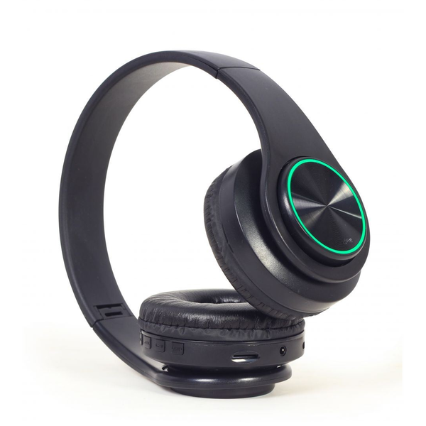 Gembird BHP-LED-01 Bluetooth слушалки с LED светлинен ефект Черни BHP-LED-01