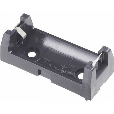 Elemtartó speciális elemhez 1 x 2/3 AA, nyákba forrasztható, 43 x 18 x 15 mm, Keystone 1029 (1029)