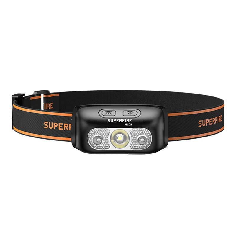 Superfire HL05-E fejlámpa 120lm USB (HL05-E)
