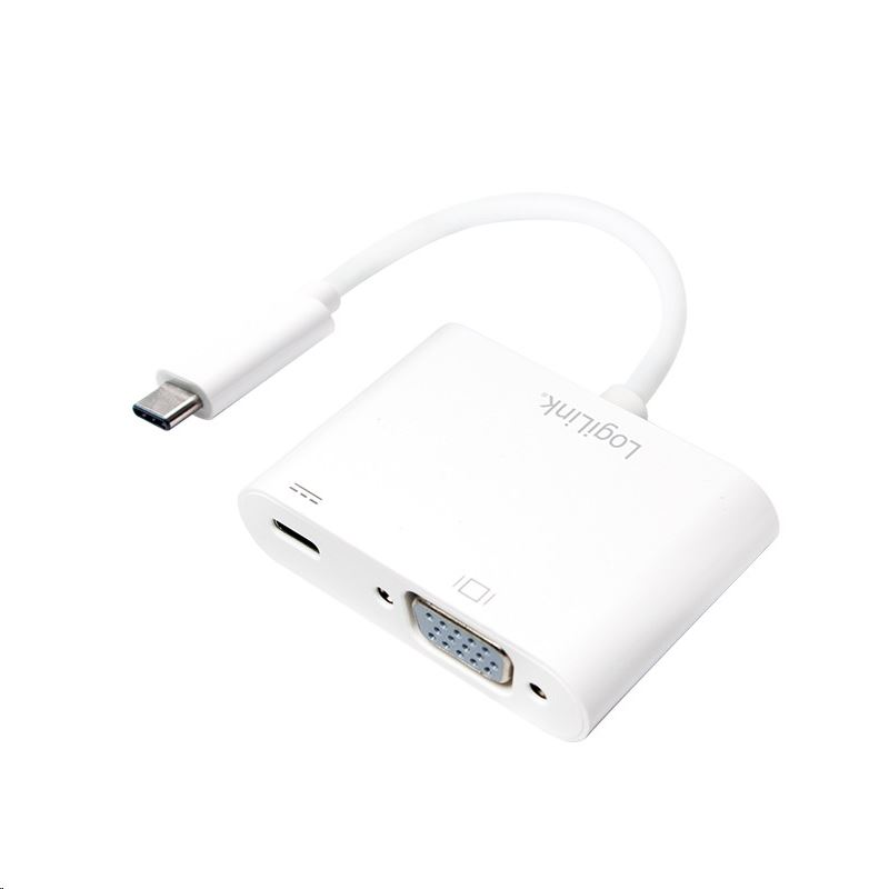 LogiLink USB-C -> VGA és töltő adapter (UA0259) (UA0259)
