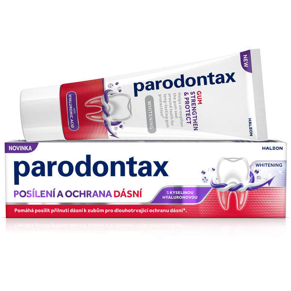 Parodontax Whitening ínyerősítő és -védő fogkrém hialuronsavval, 75 ml