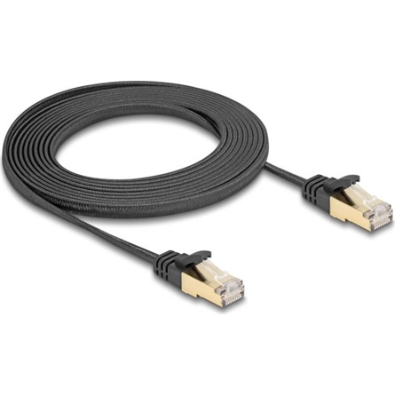DELOCK RJ45 Flachb.Netzwerkkabel Cat.6A U/FTP St. zu St. 3m