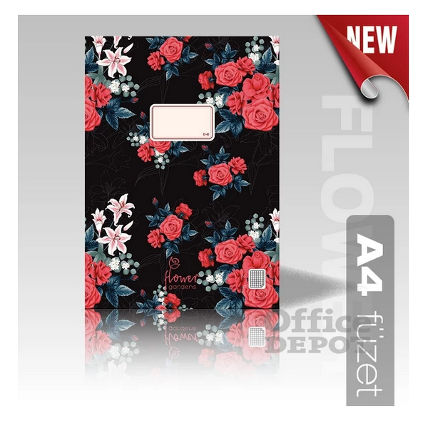 Absolut Magic Pattern Dream Roses A4 87-40 kockás füzet (5999090973644)