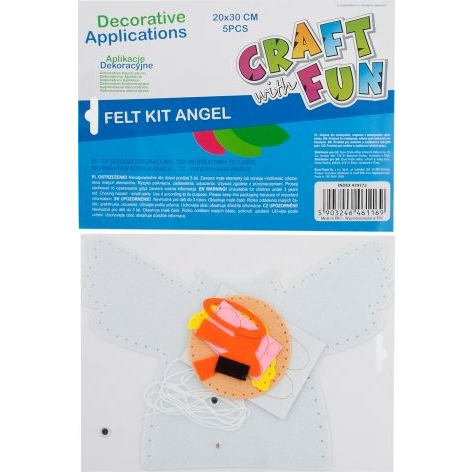  Craft with Fun CF ZESTAW KREATYWNY FILC ANIOL 23X29 PBH 12/288