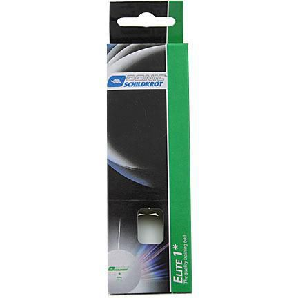 Donic Elite 1*, (3 darabos kiszerelés), fehér (D608310)