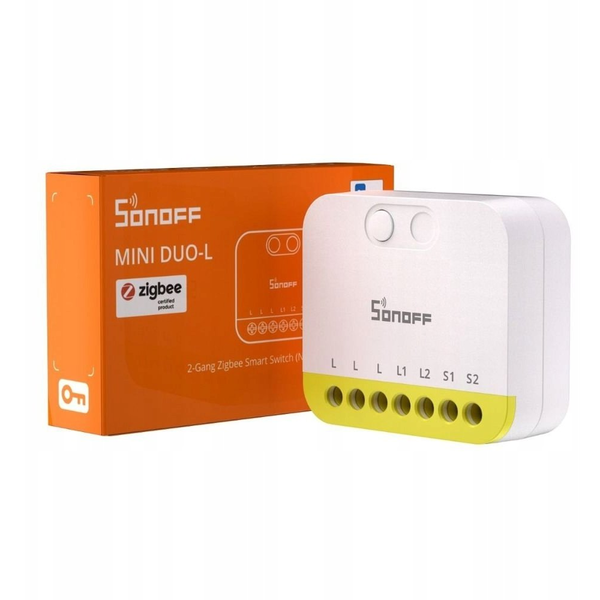 SONOFF MINI-ZB2GS-L Mini Duo-L két áramkörös csak fázis mini relémodul