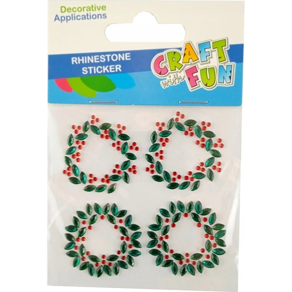  Craft with Fun OZDOBA BN KRYSZTALKI SPRZYL ORNAME 4SZT CF12/288