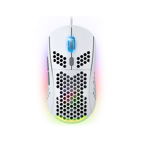 Spirit of Gamer Pro-M4 Arctic RGB 12800 DPI Vezetékes Gaming Egér Fehér