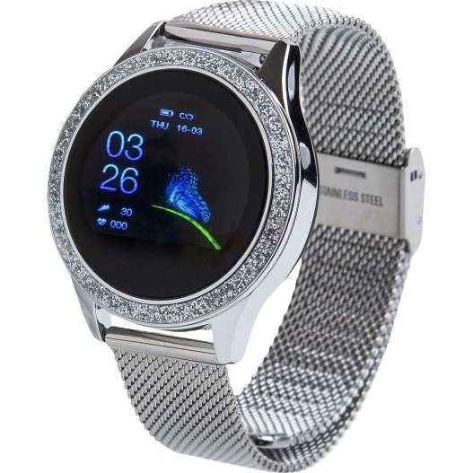 Смарт часовник Oromed Oro Smart Crystal, 1.04 инча, 240x198 px, сив