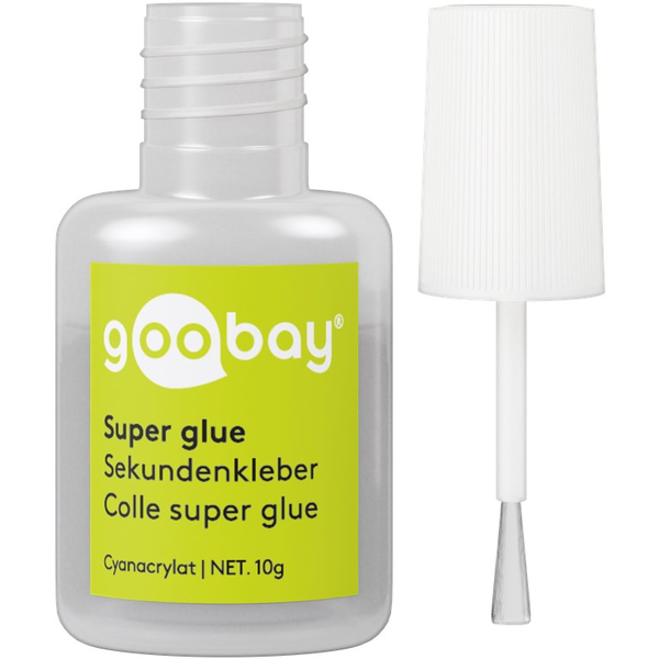Adeziv super glue Goobay, Aplicare cu pensula, 10g