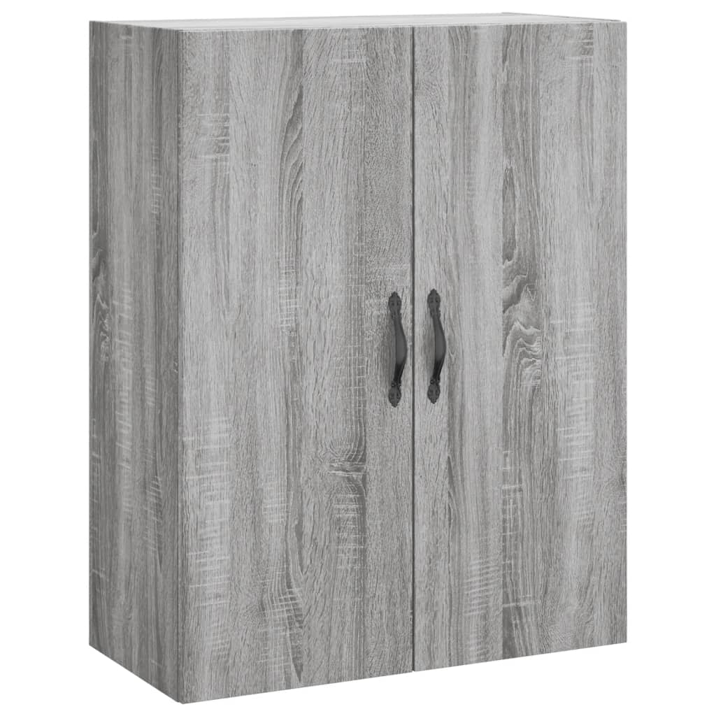 szürke sonoma szerelt fa fali szekrény 69,5 x 34 x 90 cm (834984)