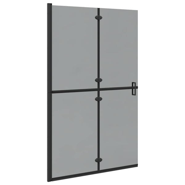 Perete de duș Walk-in Negru și transparent închis 120 x 190 cm