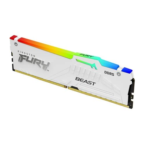 16GB 6000MHz DDR5 RAM Kingston Fury Beast White RGB EXPO CL36 (KF560C36BWE2A-16)
